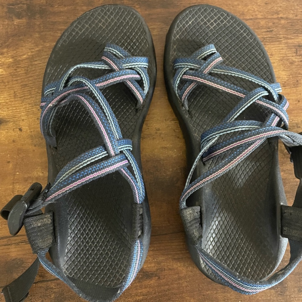 Chaco Blue and Pink Women's Sandals